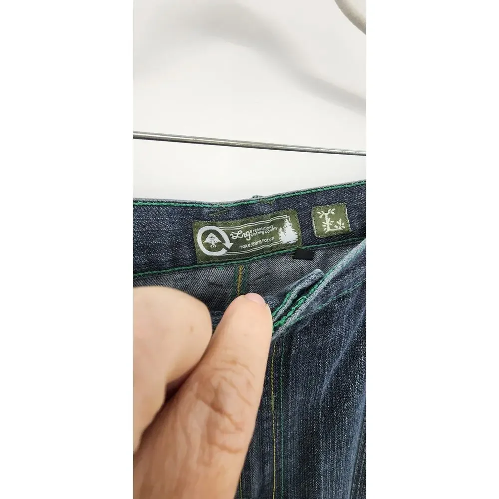 LRG Men's Large Pocket‎ Embroidered Jeans Size 42 X 33 Street Wear
